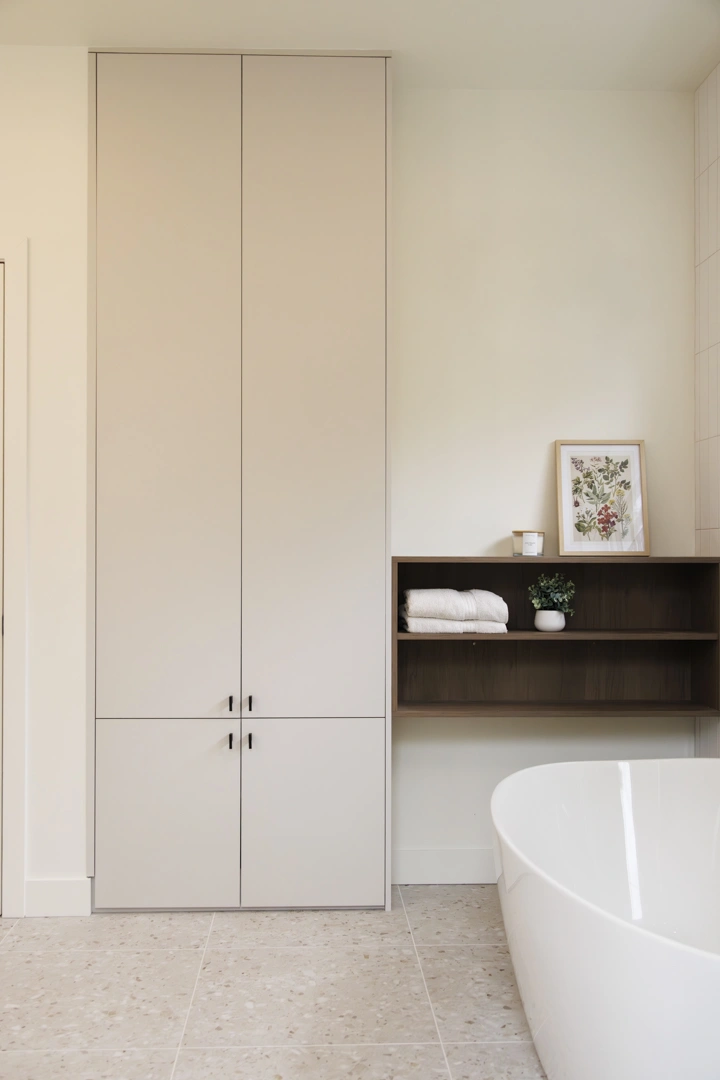 ROCHON bathroom shelves.